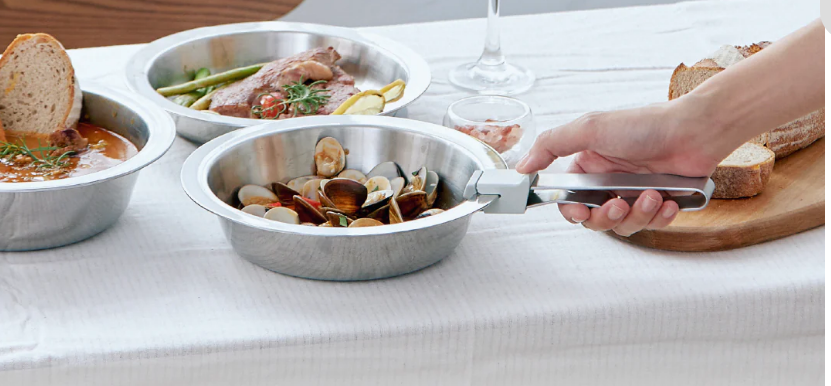 Stainless steel pan Sartén de acero inoxidable